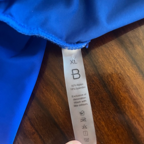 Blue Ruffled Swimsuit - Picture 4 of 4